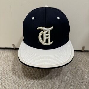 Trinity The Game Pro Navy Blue 7 1/8 Fitted Baseball One Size Hat Cap